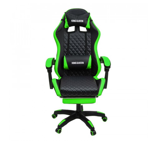 Кресло 892-1 цвет черный/зеленый с массажем 892-1-black-green-mass