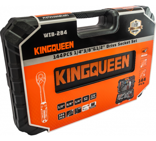 Набор инструментов KINGQUEEN 144 пред, 72 зуба WIB-284