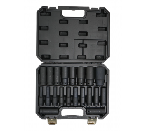 Набор ударных удлиненных головок KINGQUEEN 20 пред, 8-32 мм, 1/2 DR, WIB-208