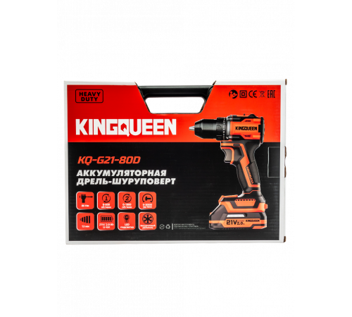 Шуруповерт KINGQUEEN KQ-G21-80D
